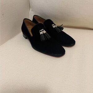 Christain Louboutin Velvet Loafers